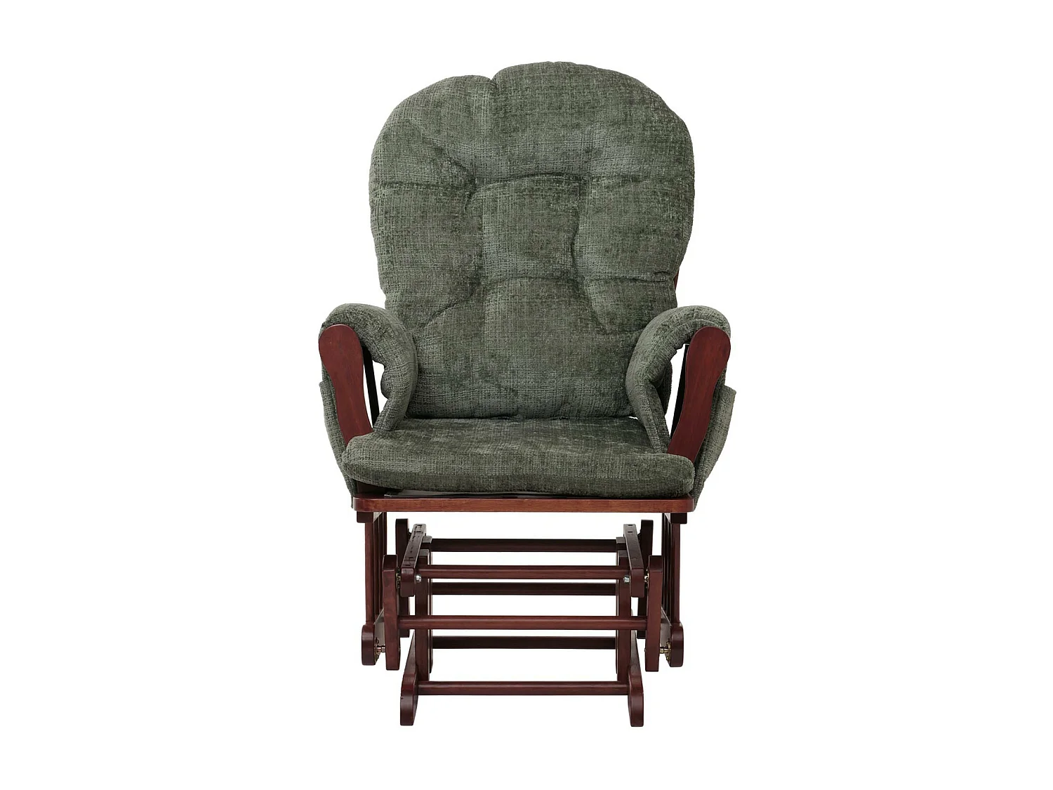 Fauteuil de relaxation MCW-C76,  vert, piétement foncé