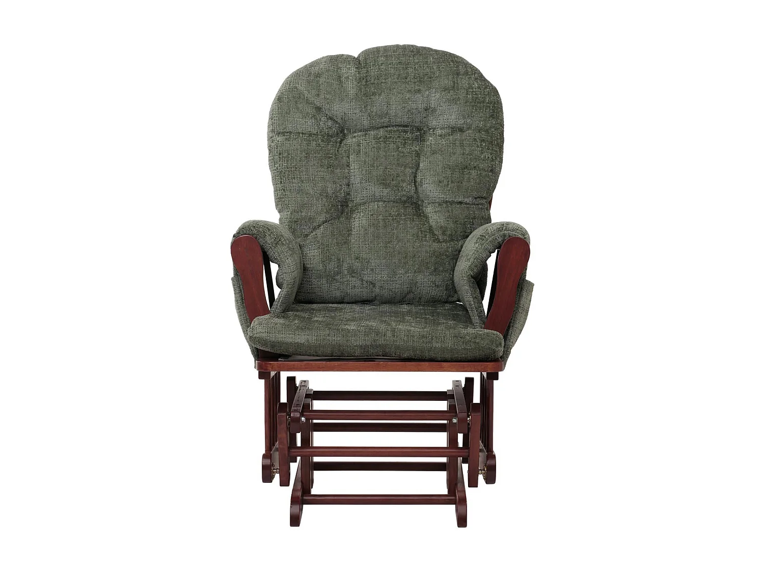 Fauteuil de relaxation MCW-C76,  vert, piétement foncé