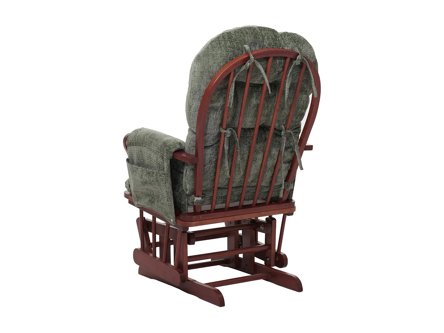 Fauteuil de relaxation MCW-C76,  vert, piétement foncé