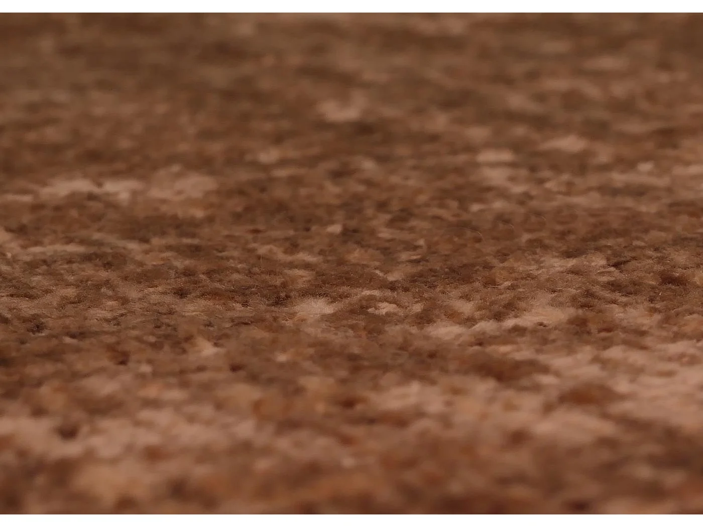 Poltrona a dondolo MCW-C76 sedia relax poggiapiedi Stoffa/tessuto ciniglia (465g/m²) ~ marrone chiaro, struttura scura