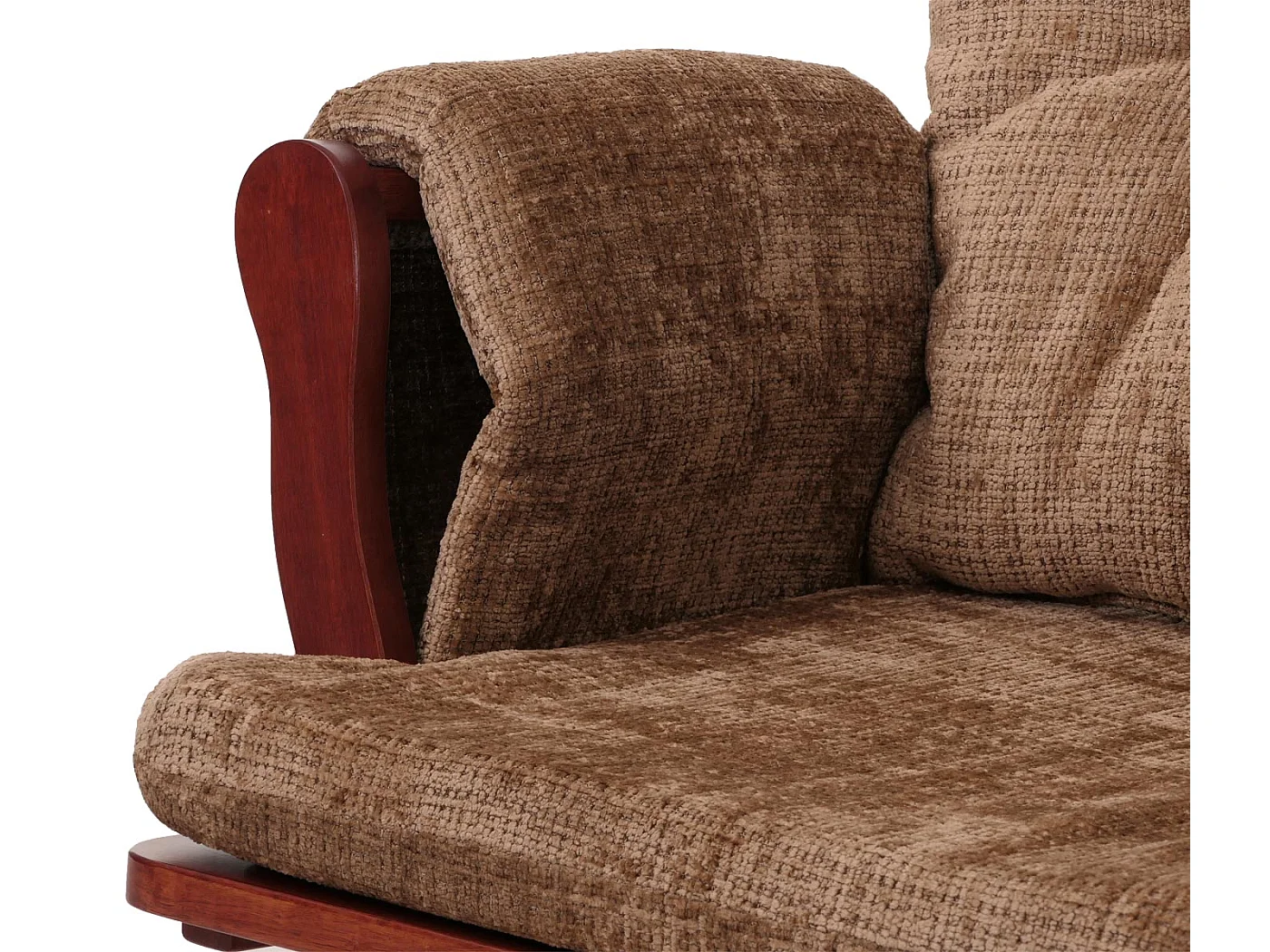 Fauteuil de relaxation MCW-C76,  marron clair, piétement foncé