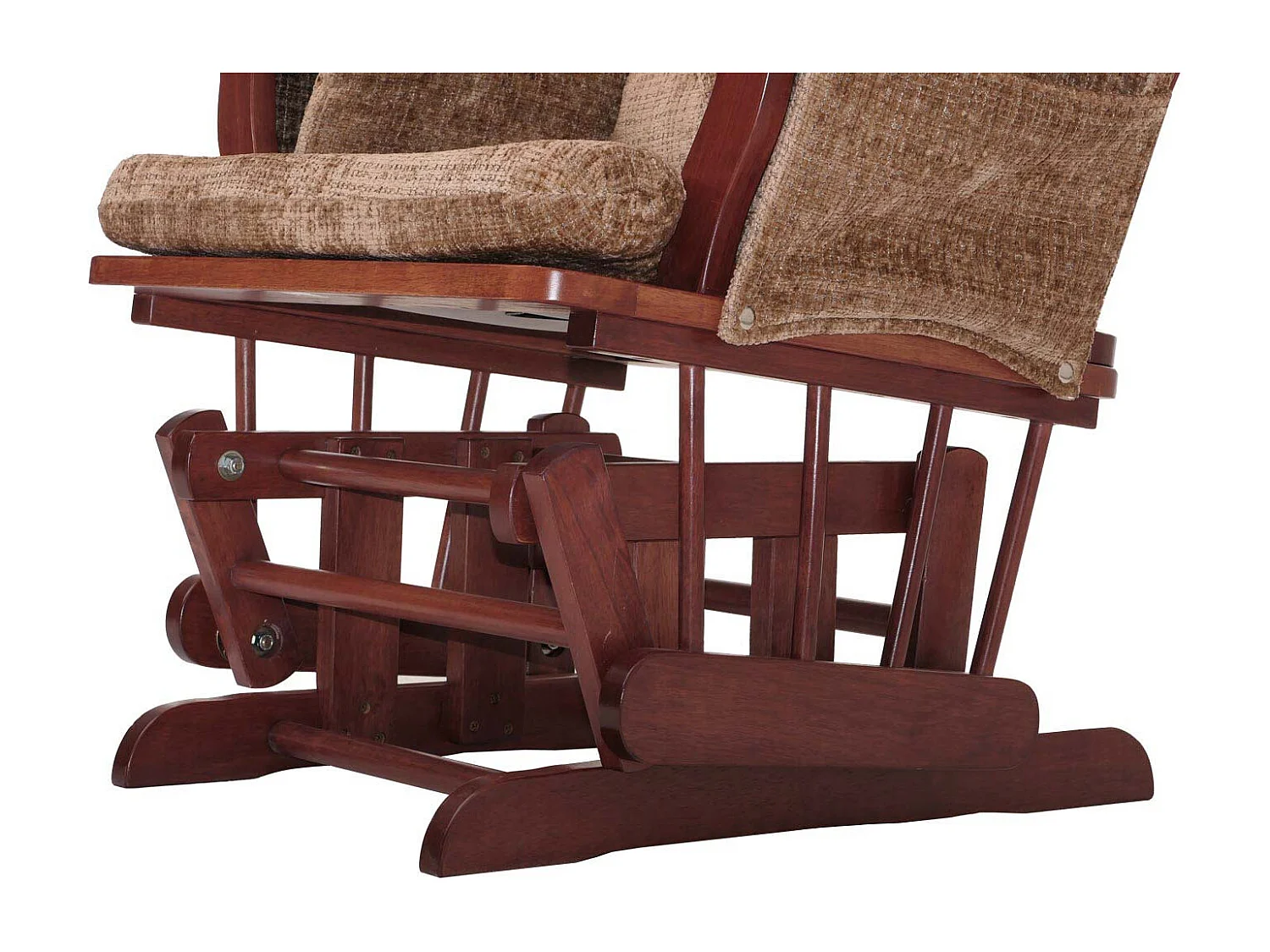 Fauteuil de relaxation MCW-C76,  marron clair, piétement foncé