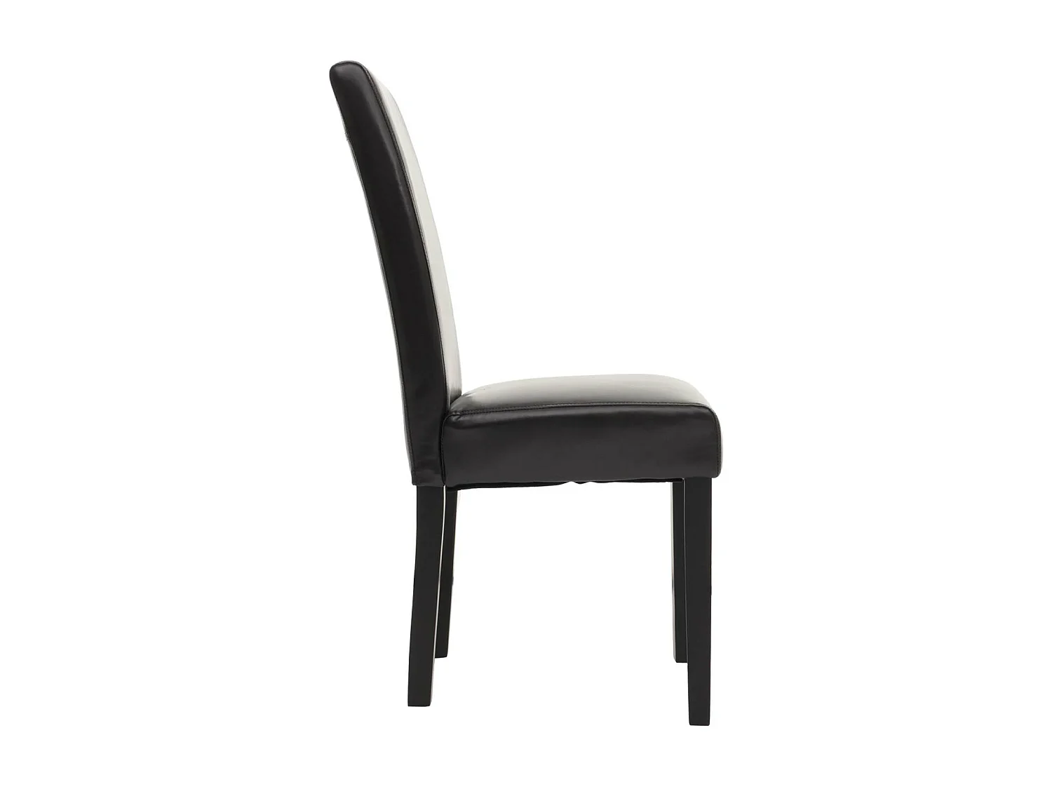 Chaise de salle à manger MCW-N66 KL (lot de 2),  noir-marron, pieds noirs