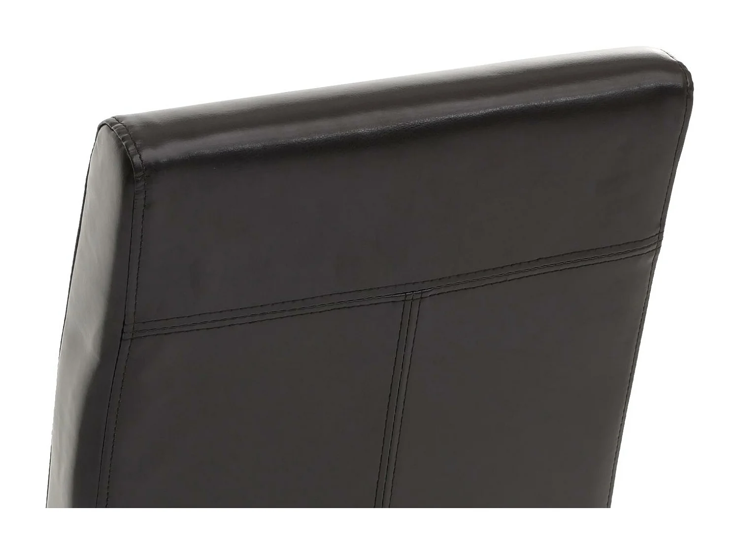 Chaise de salle à manger MCW-N66 KL (lot de 2),  noir-marron, pieds noirs