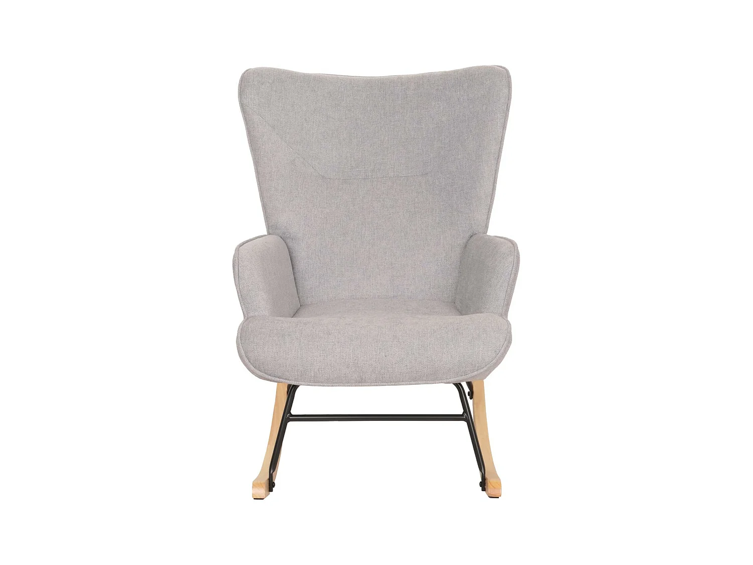 Fotel bujany MCW-N14,  jasnoszary