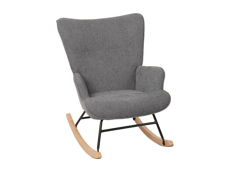 Fotel bujany MCW-N14,  ciemnoszary