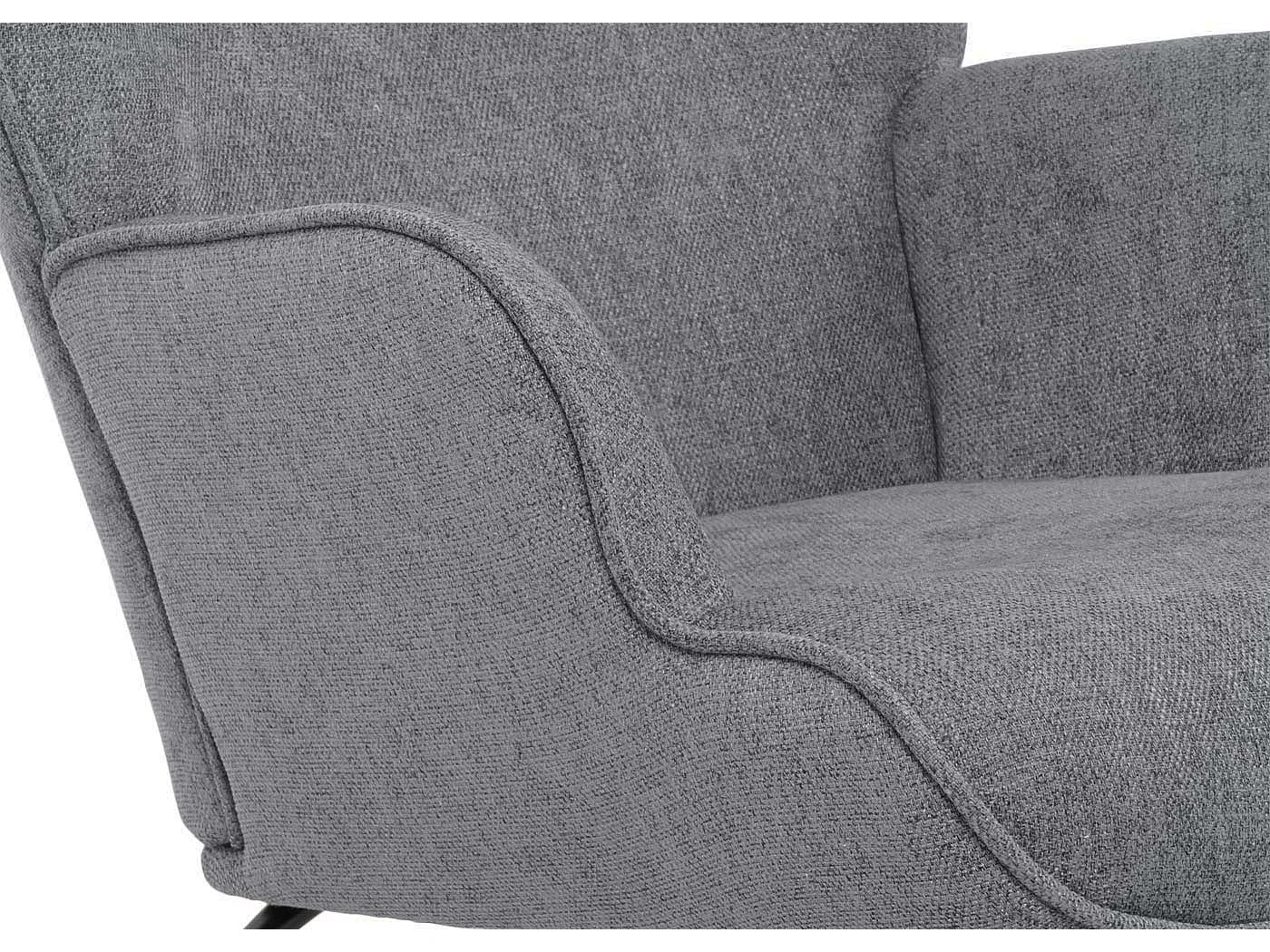 Fotel bujany MCW-N14,  ciemnoszary