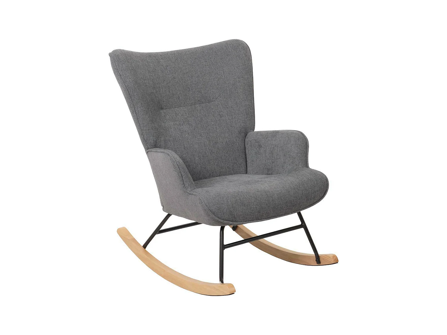 Fotel bujany MCW-N14,  ciemnoszary