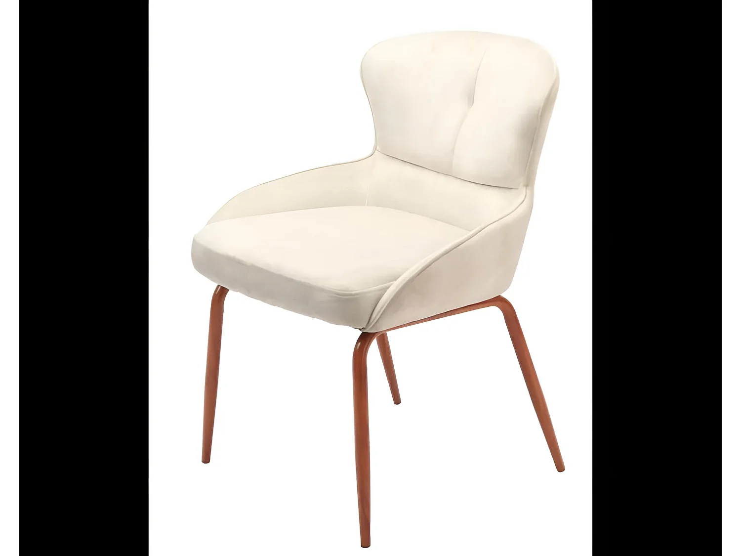 Sedia Primo/Tessuto-Velluto/Beige&Marrone