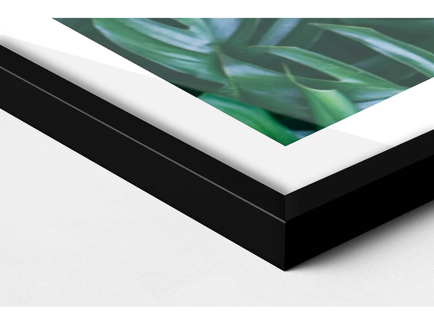 Dekoratives Gemälde mit schwarzem Rahmen, minimalistische Abstraktion mit goldenen Details 80 x 60 cm – perfekt für das Wohn- oder Schlafzimmer