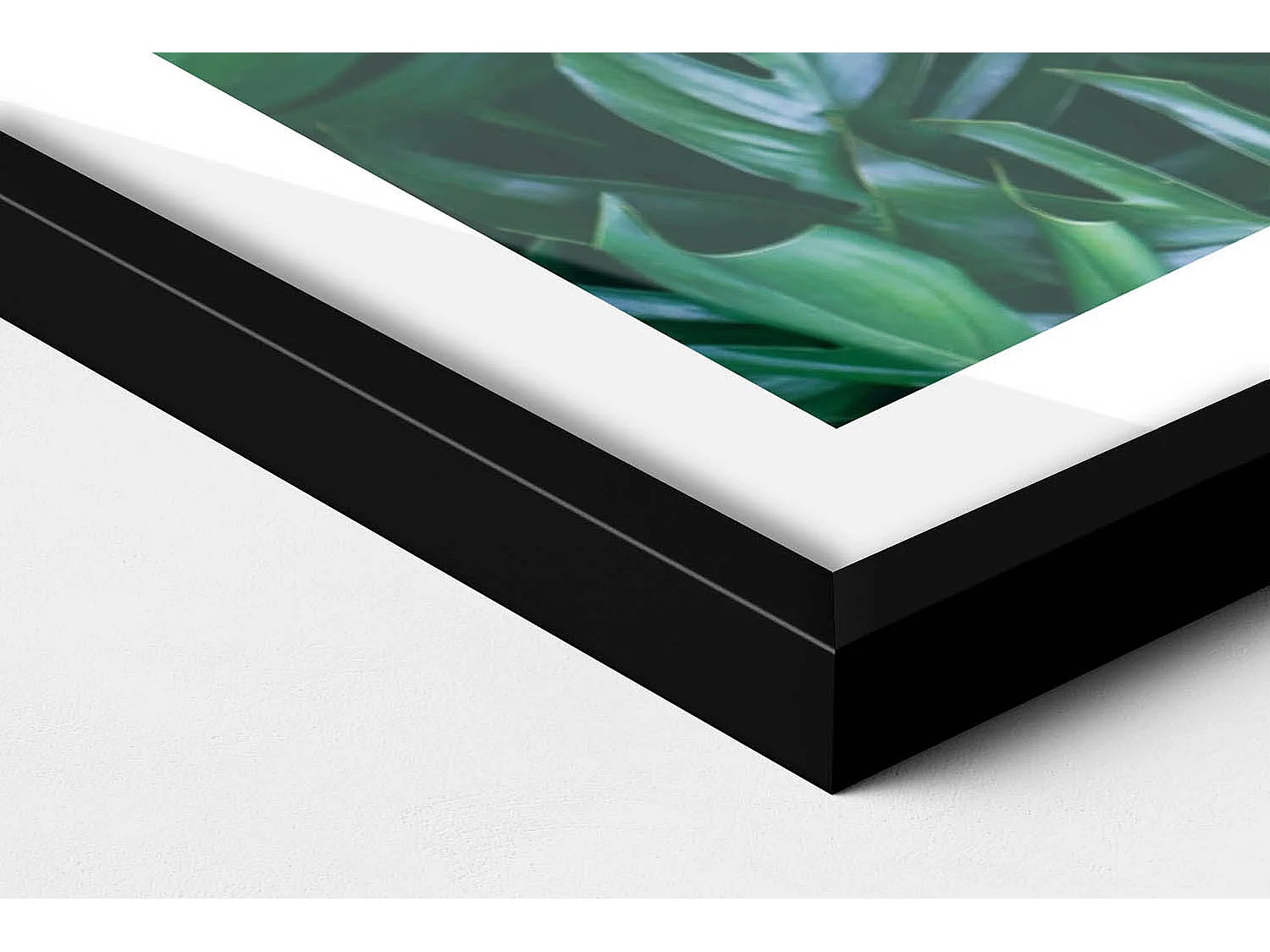 Dekoratives Gemälde mit schwarzem Rahmen, fließende goldene Formen auf beigem Hintergrund, 70 x 50 cm – perfekt für das Wohn- oder Schlafzimmer