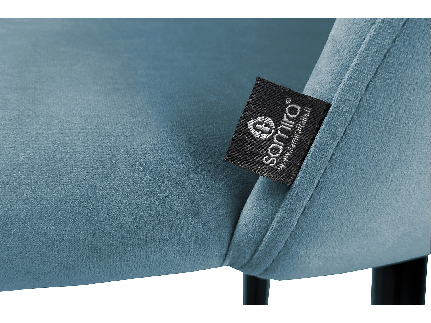 Sgabello cucina imbottito, sgabello alto in velluto carta da zucchero mod. Zoe