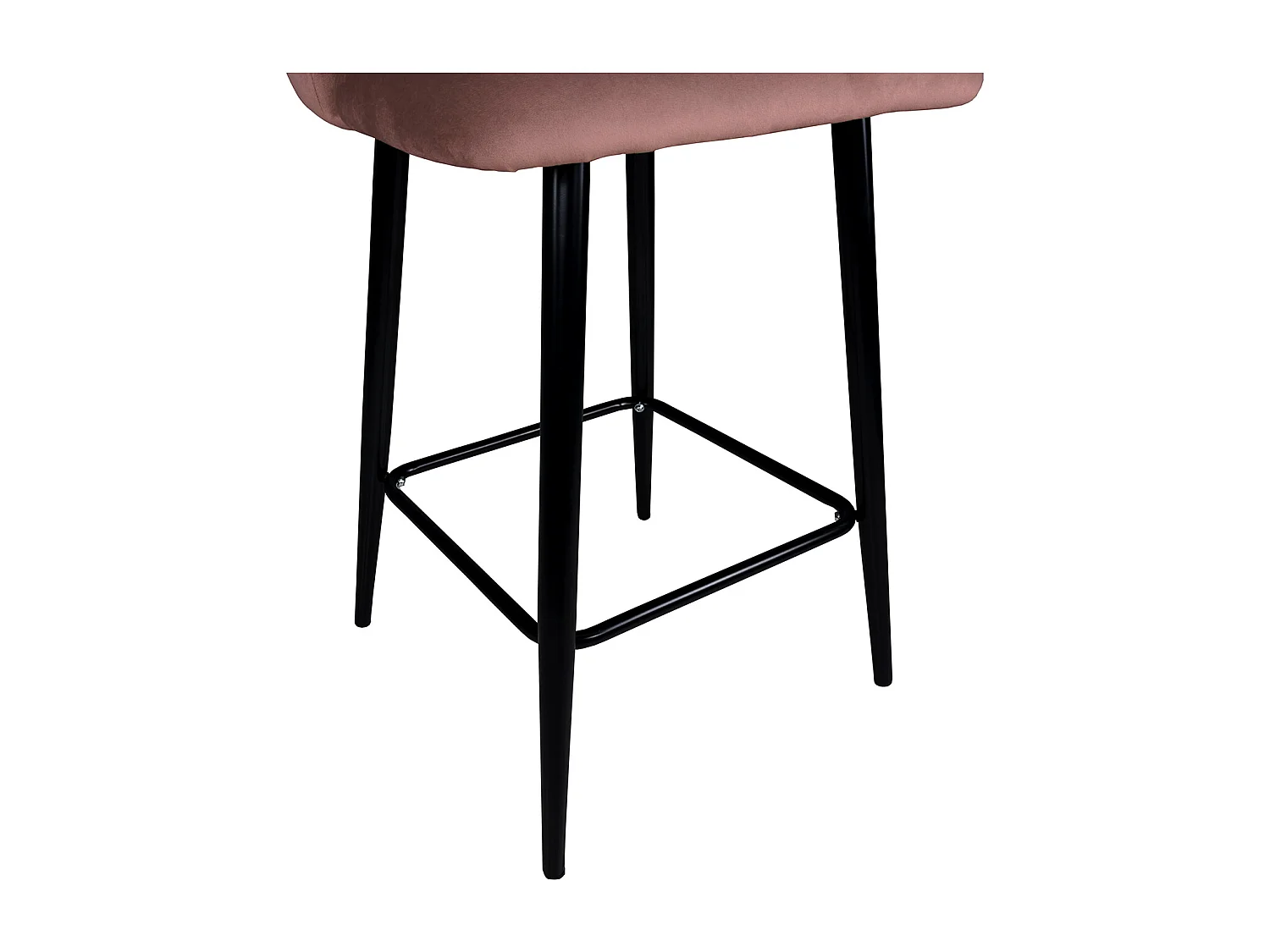 Sgabello cucina imbottito, sgabello alto in rosso mattone mod. Zoe