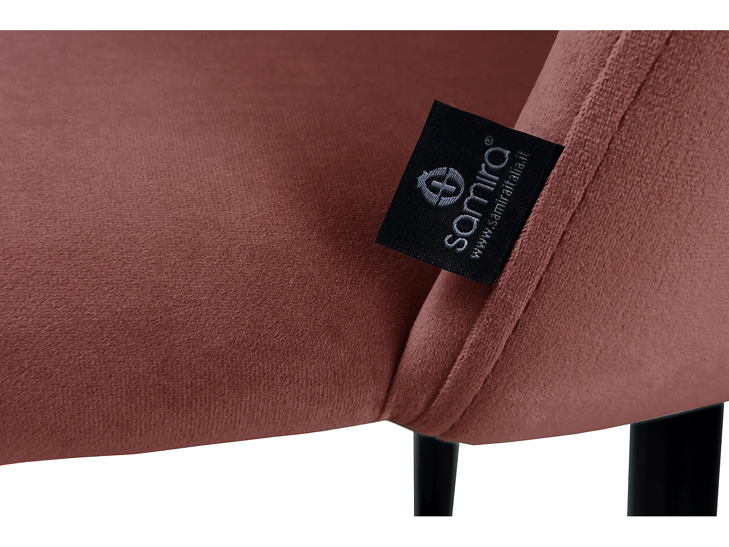 Sgabello cucina imbottito, sgabello alto in rosso mattone - Zoe