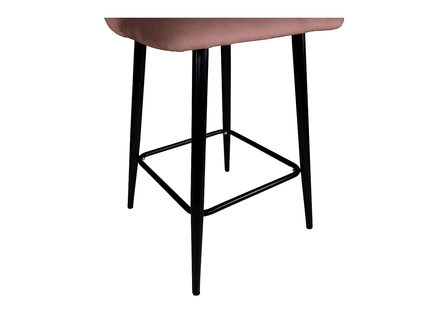 Sgabello cucina imbottito, sgabello alto in rosso mattone - Zoe
