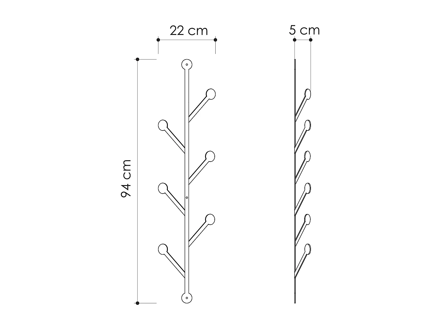 Wanddekoration METALL PONPON - Matte