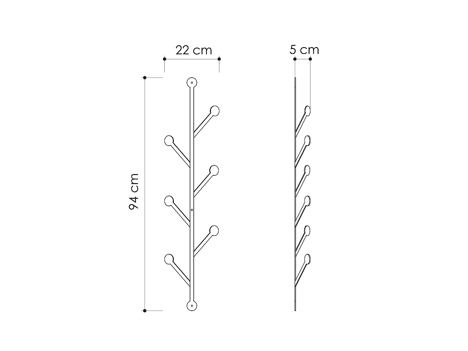 Wanddekoration METALL PONPON - Matte
