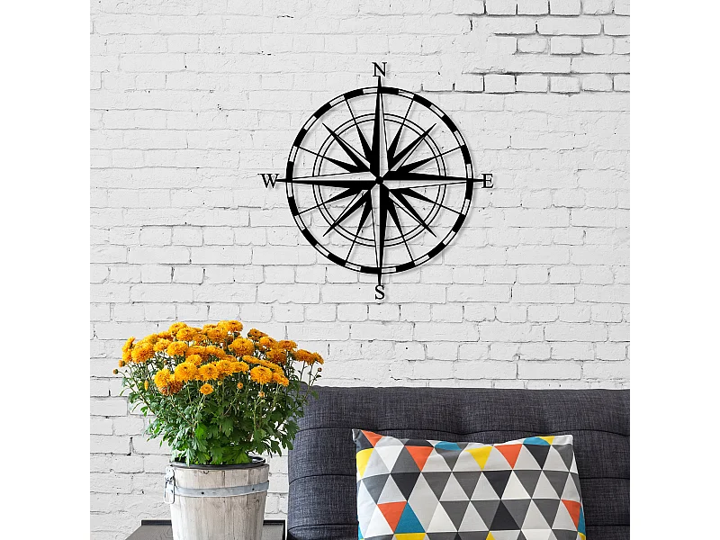 Wanddekoration METALL Nr.23 COMPASS