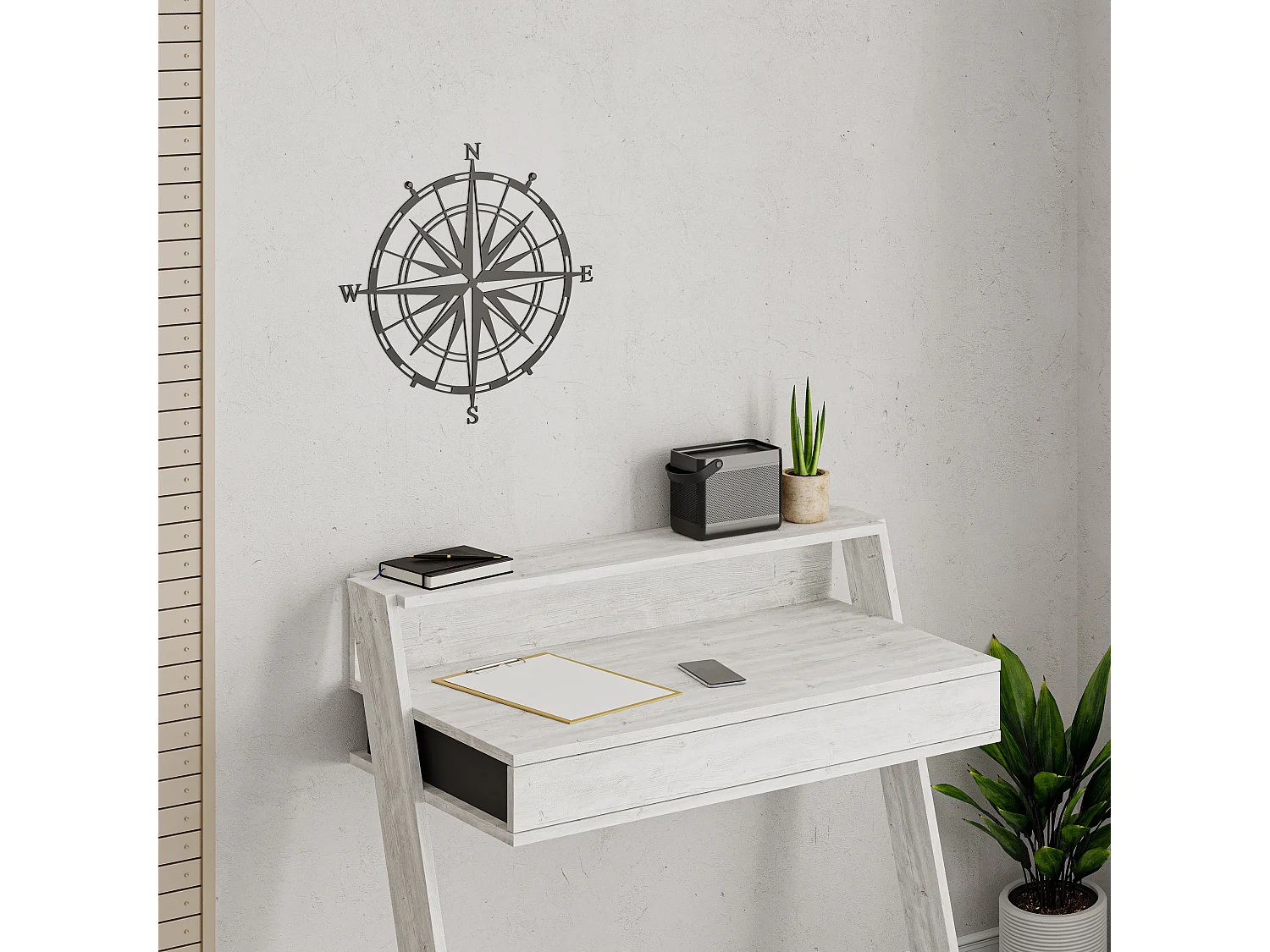 Wanddekoration METALL Nr.23 COMPASS