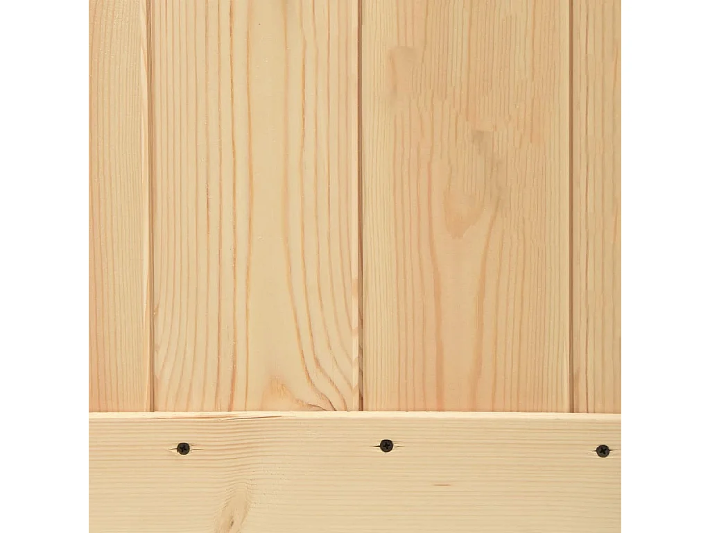 Porta Scorrevole con Set Hardware 90x210 cm Legno Massello Pino