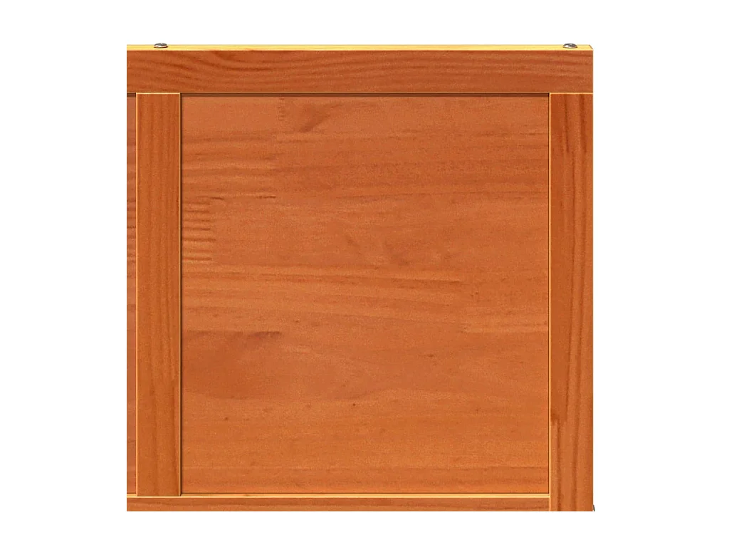 Puerta de granero madera maciza pino marrón miel 80x208 cm