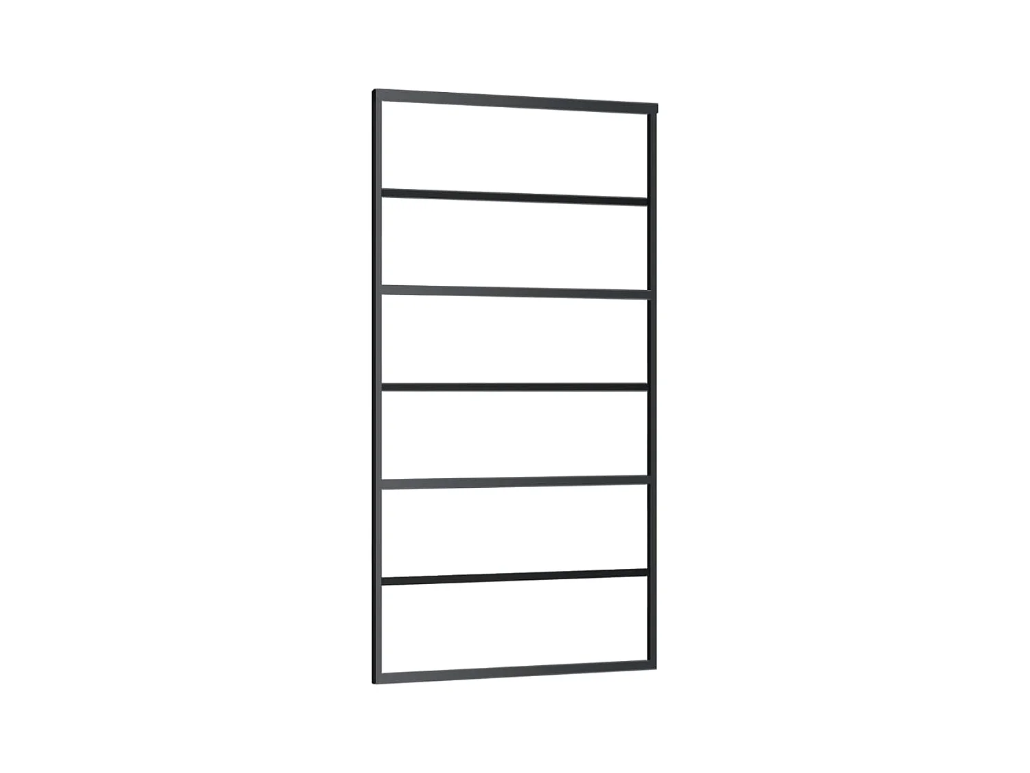 Puerta corredera con herrajes ESG vidrio y aluminio 102x205 cm