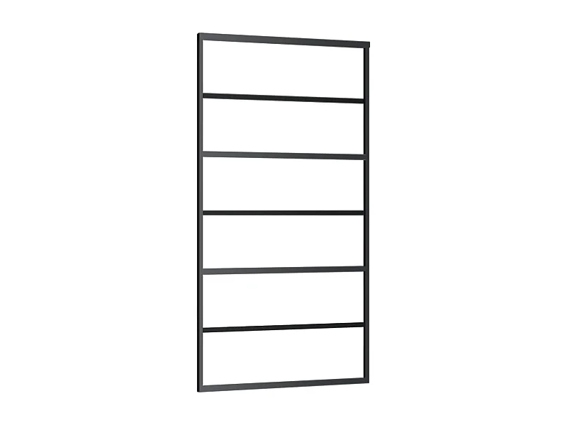 Puerta corredera con herrajes ESG vidrio y aluminio 102x205 cm