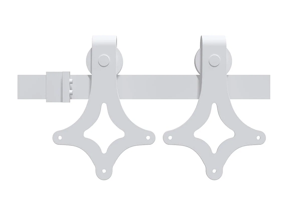 Porta Scorrevole con Set Hardware 100x210cm Legno Massello Pino