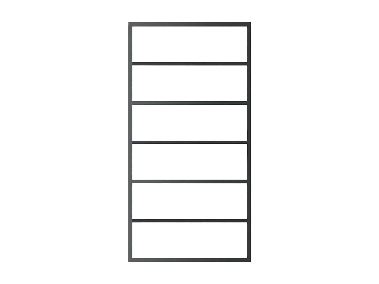 Porta deslizante c/ conj ferragens 102x205cm vidro ESG/alumínio