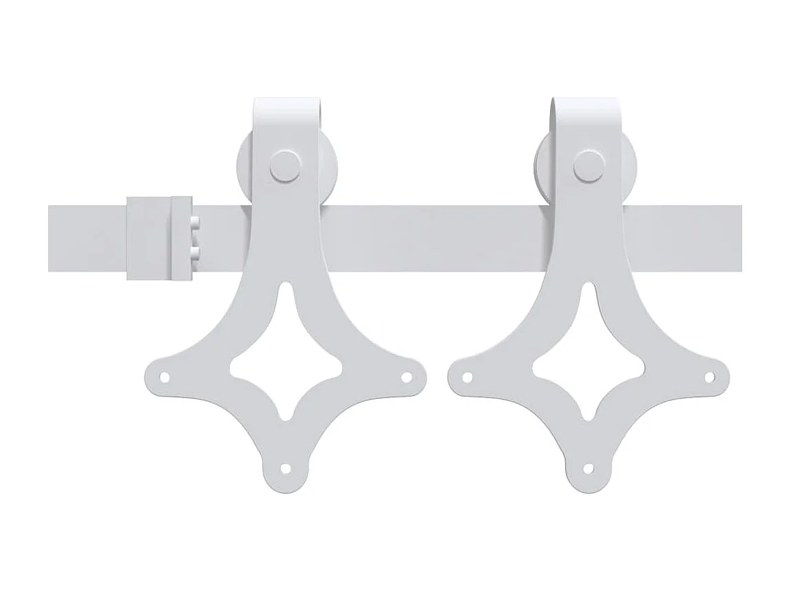 Porta Scorrevole con Set Hardware 90x210 cm Legno Massello Pino