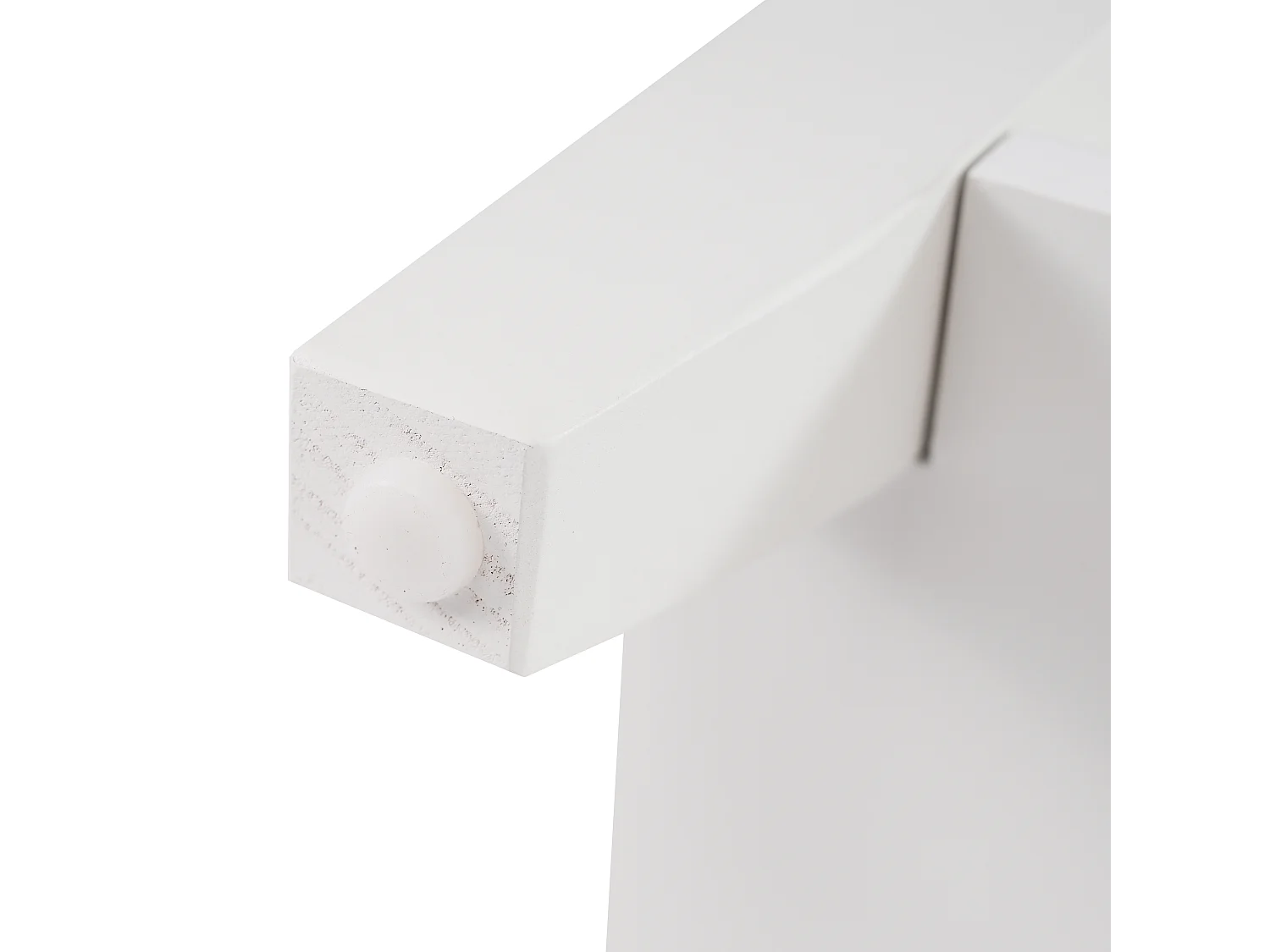 Meuble de salle de bain avec vasque en céramique - avec rangements - Blanc(robinet non inclus)