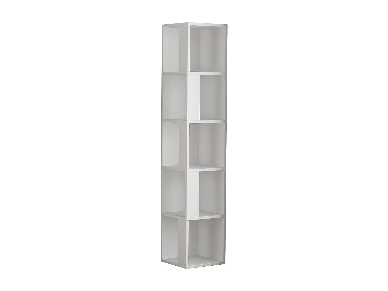 Etagère d'angle PIANO blanc, 32x159x32