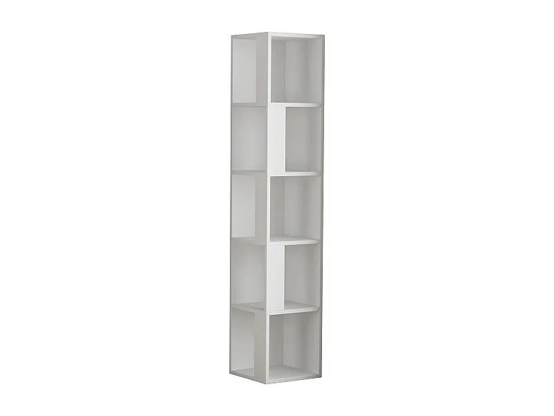 Etagère d'angle PIANO blanc, 32x159x32