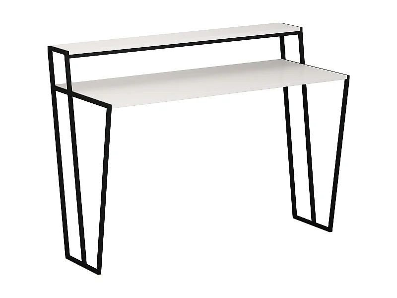 Schreibtisch Pal - Weiß - 124 x 57,6 x 91,5 cm