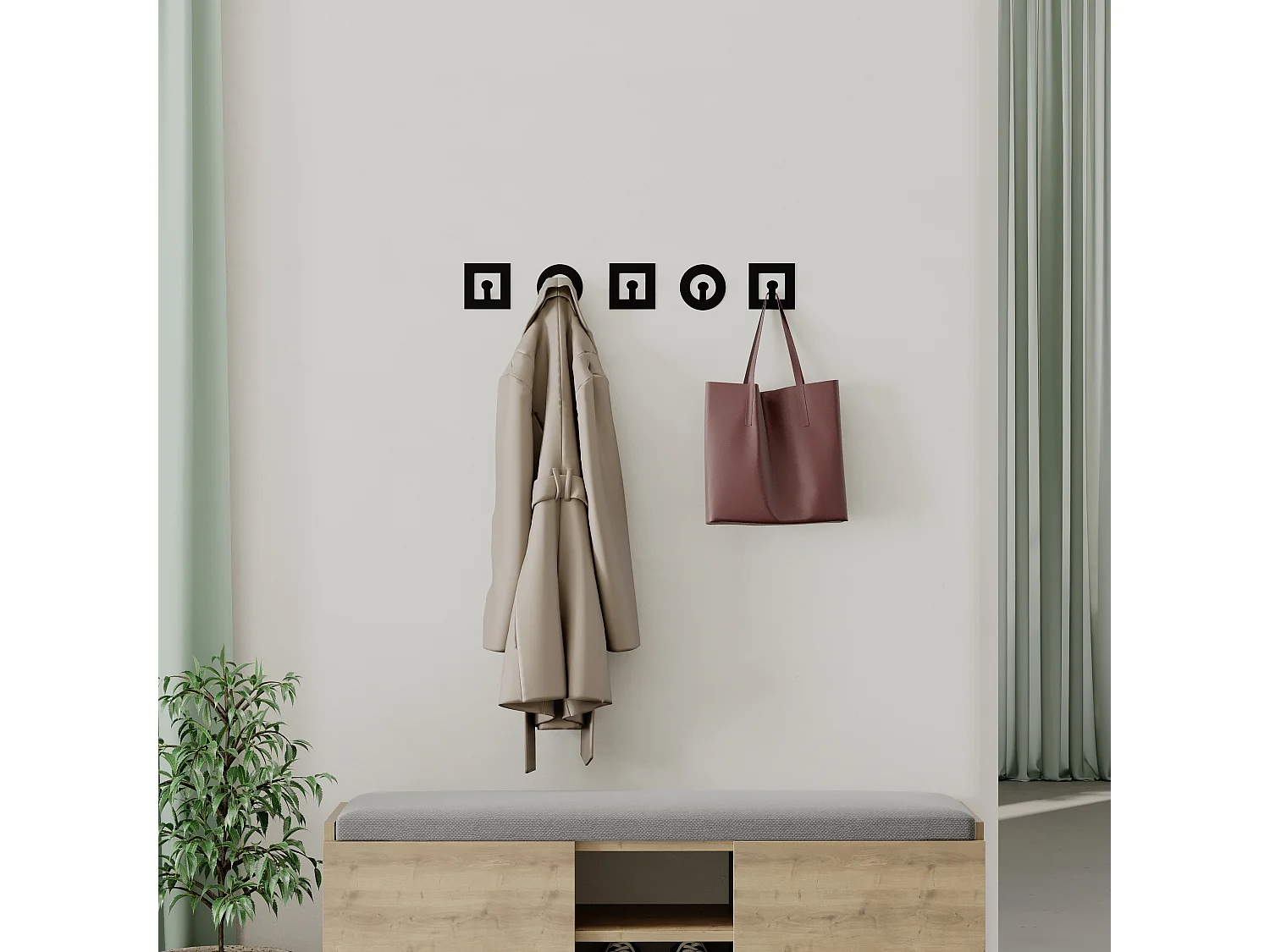 Wandhaken KALY Set 5