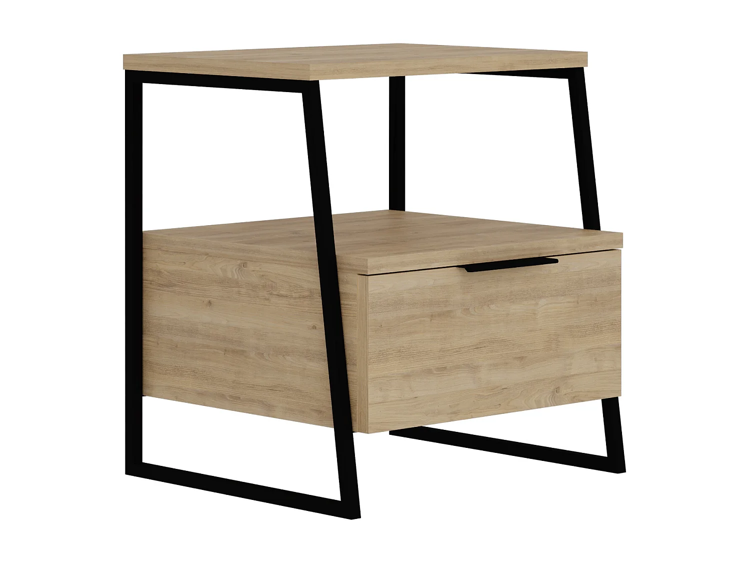 Table d'appoint PAL blanc, 45x50x40