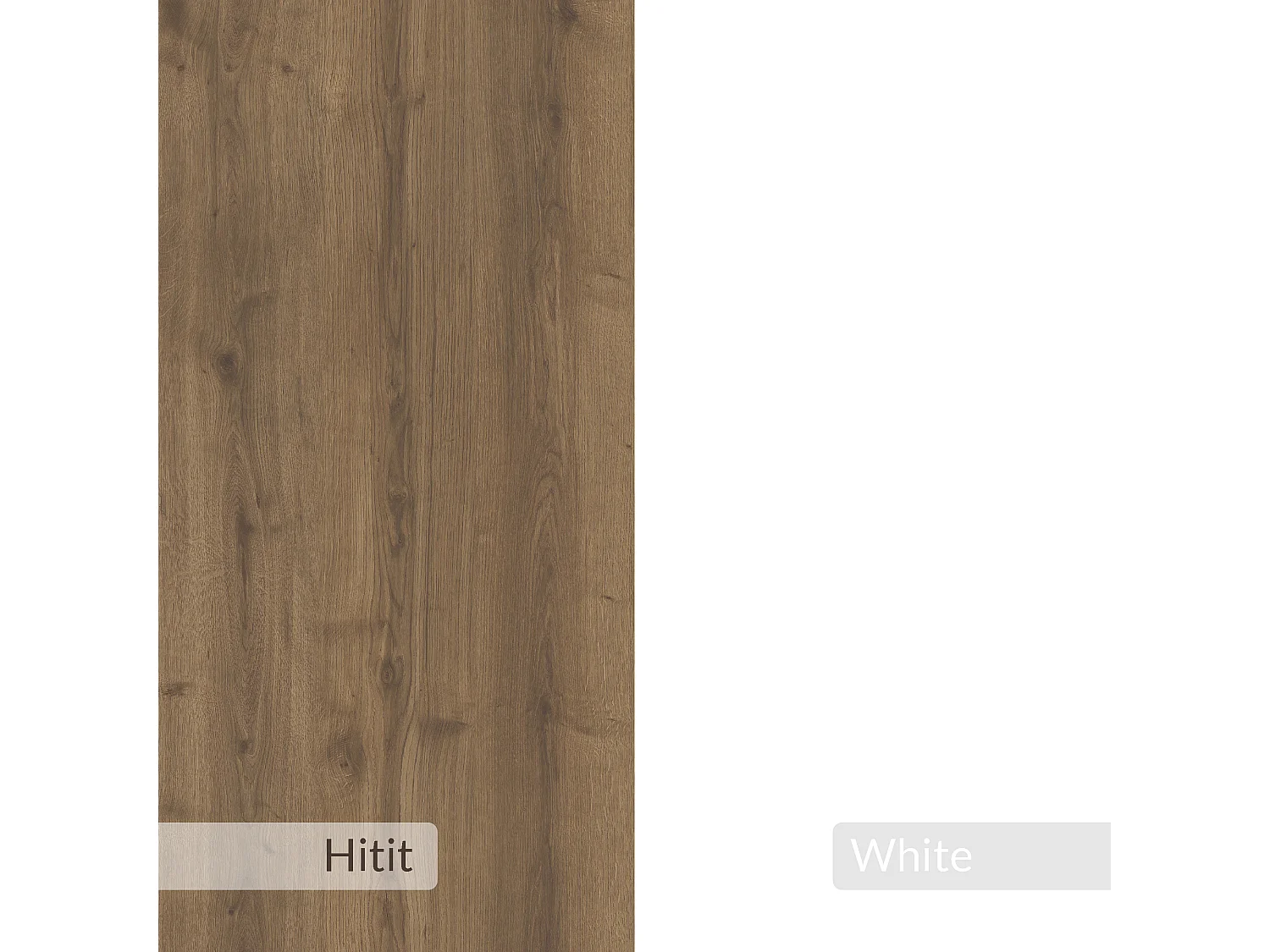 Küchenwandregal Pion-Weiß-Dunkle eiche