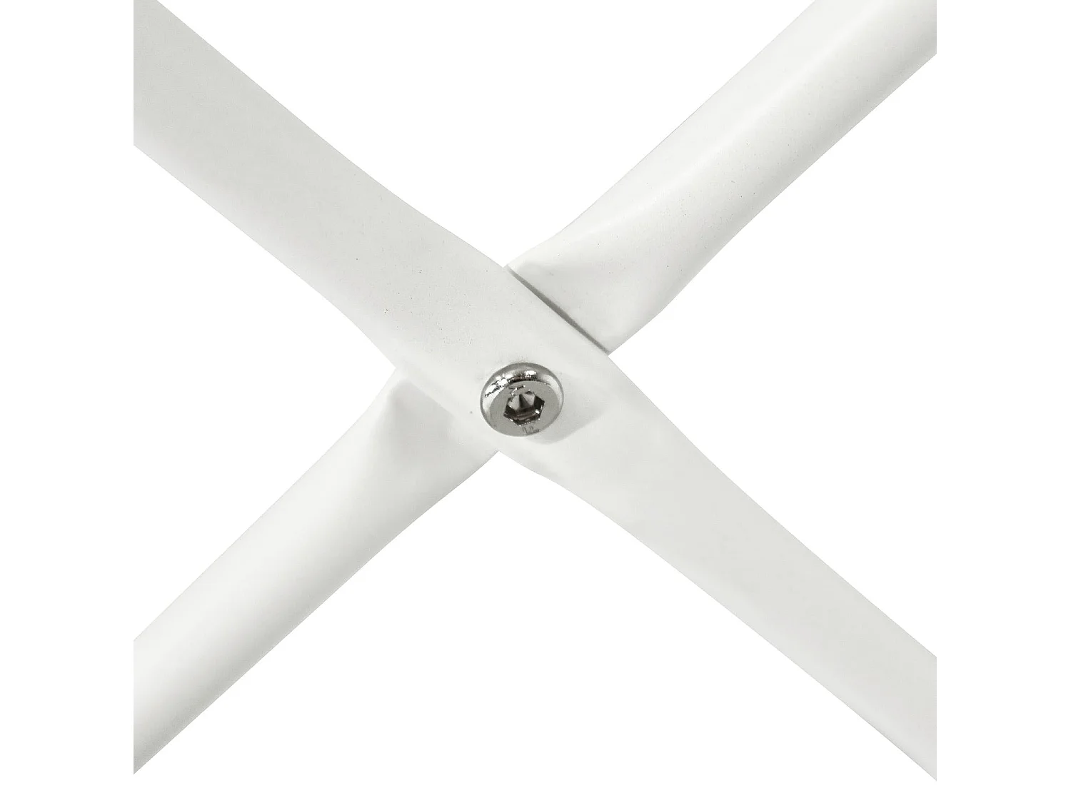 Tavolino rotondo Milo - MDF e marmo - Bianco