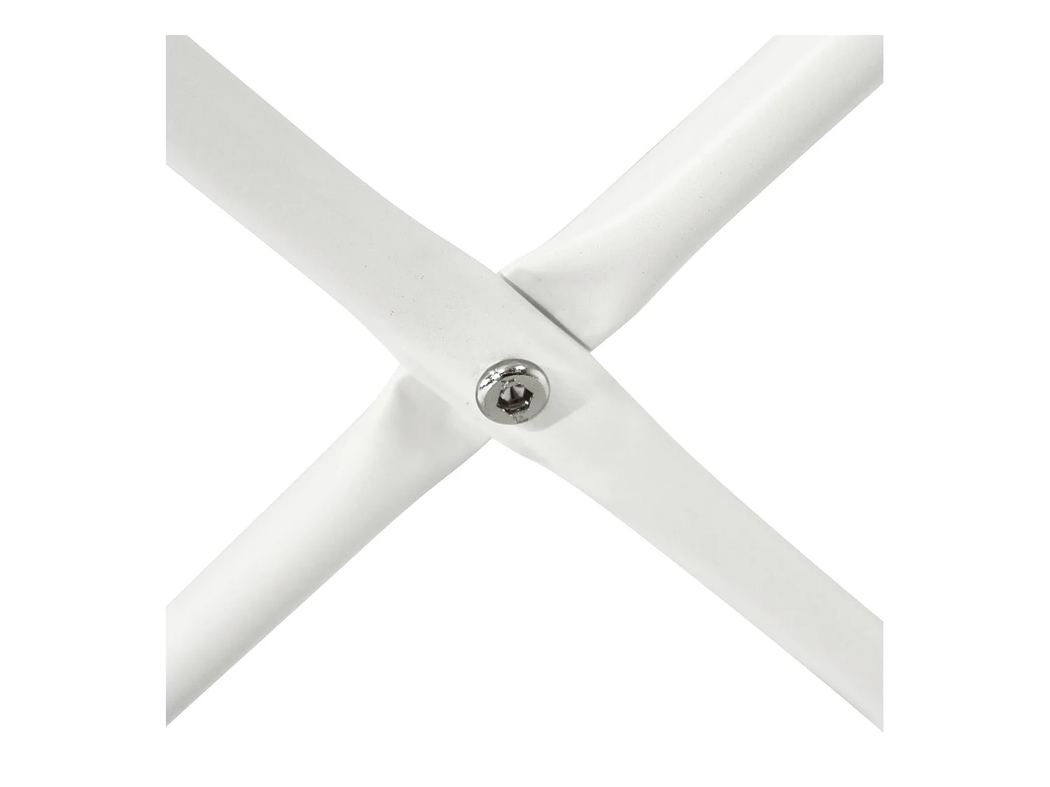 Runder Couchtisch Milo - MDF & Marmor - Weiß