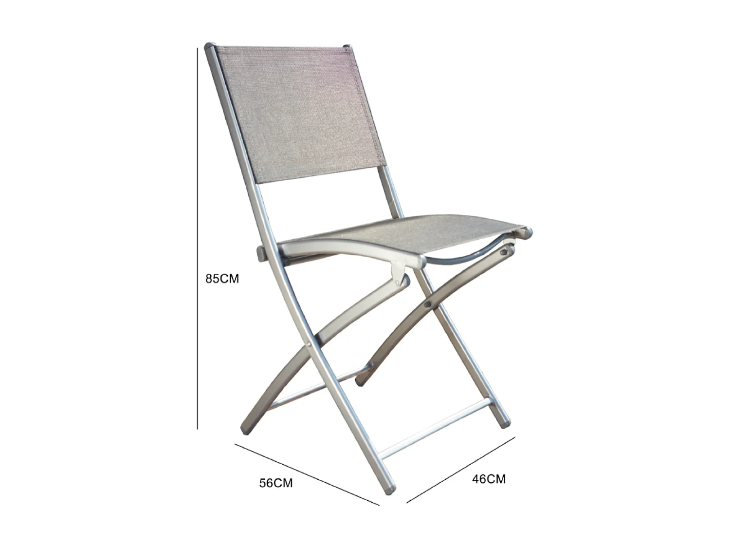 Lot de 4 chaises en acier MOLVINA