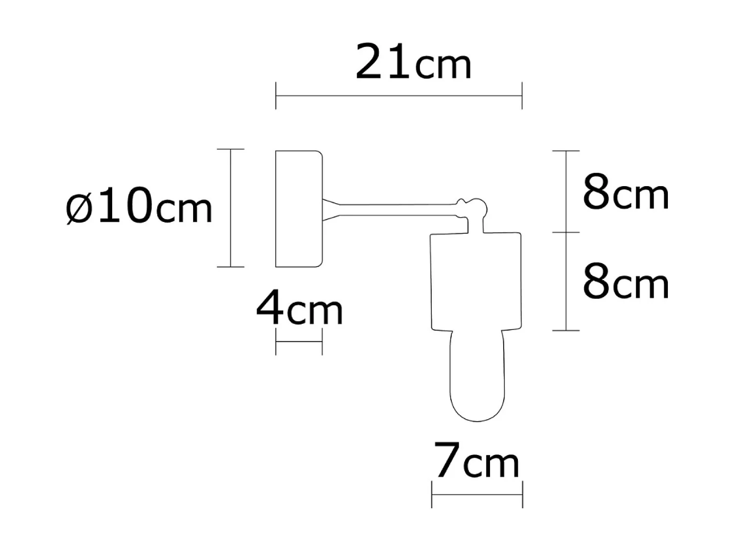 Lampe murale design en bois SONIA