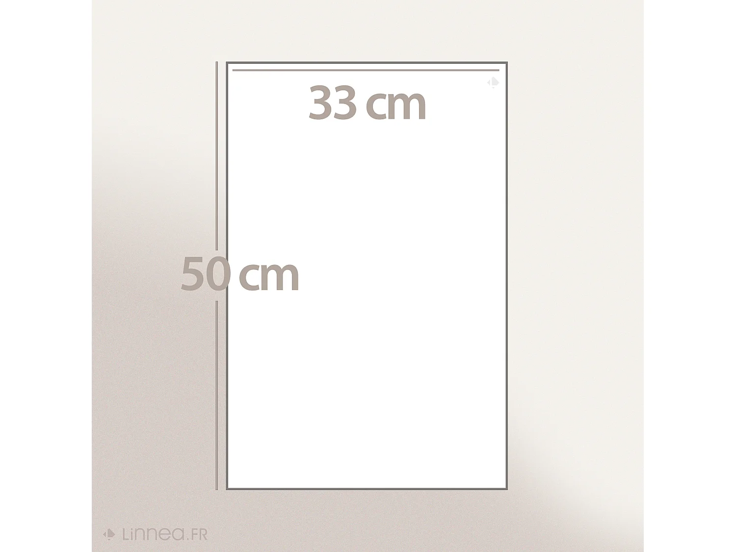 Lot de 2 serviettes invité 33x50 cm pur coton INTENSE à bordures blanches vert mousse