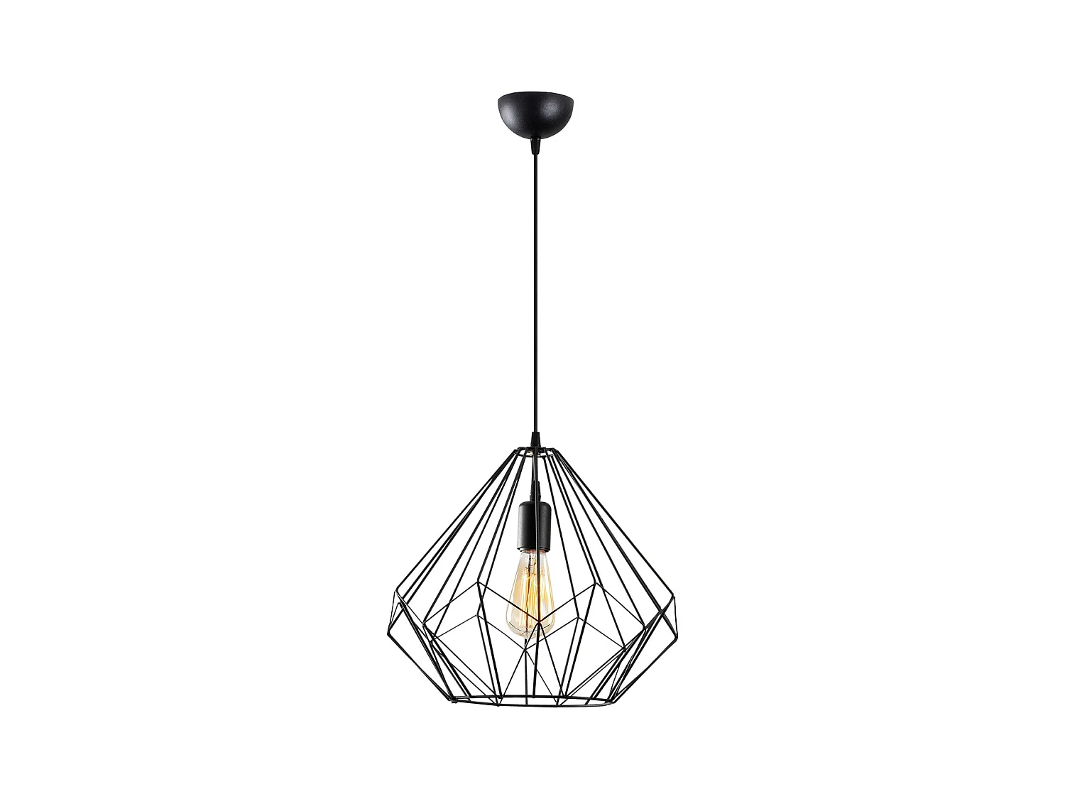 Suspension filaire en fer noir SASHA