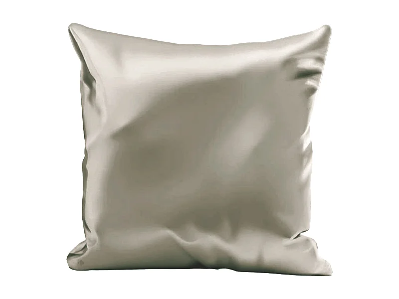 Taie d'oreiller microfibre réversible satin 60x60 cm HOSANA doré