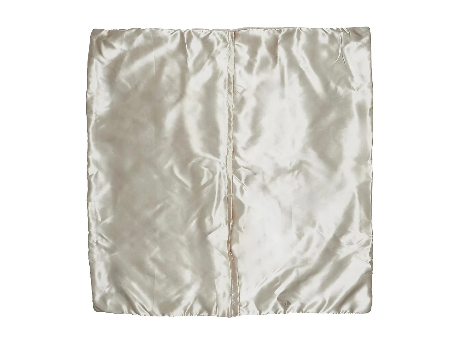 Taie d'oreiller microfibre réversible satin 60x60 cm HOSANA doré