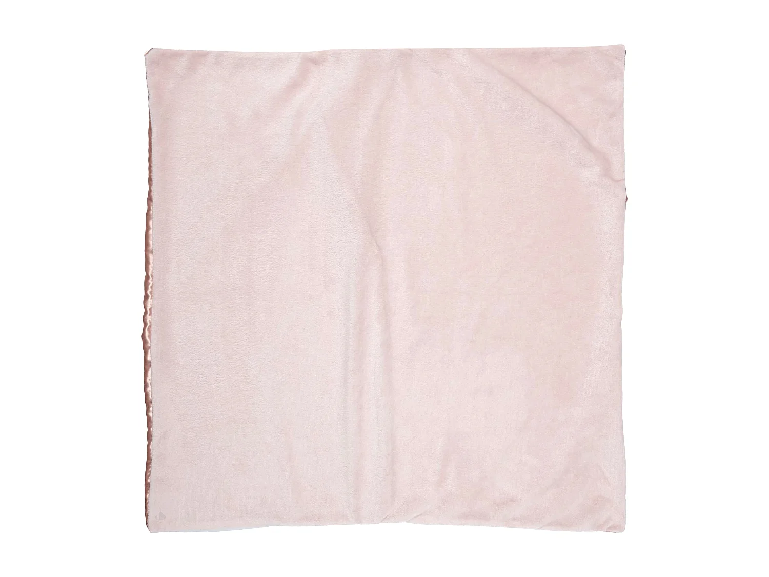 Taie d'oreiller microfibre réversible satin 60x60 cm HOSANA rose