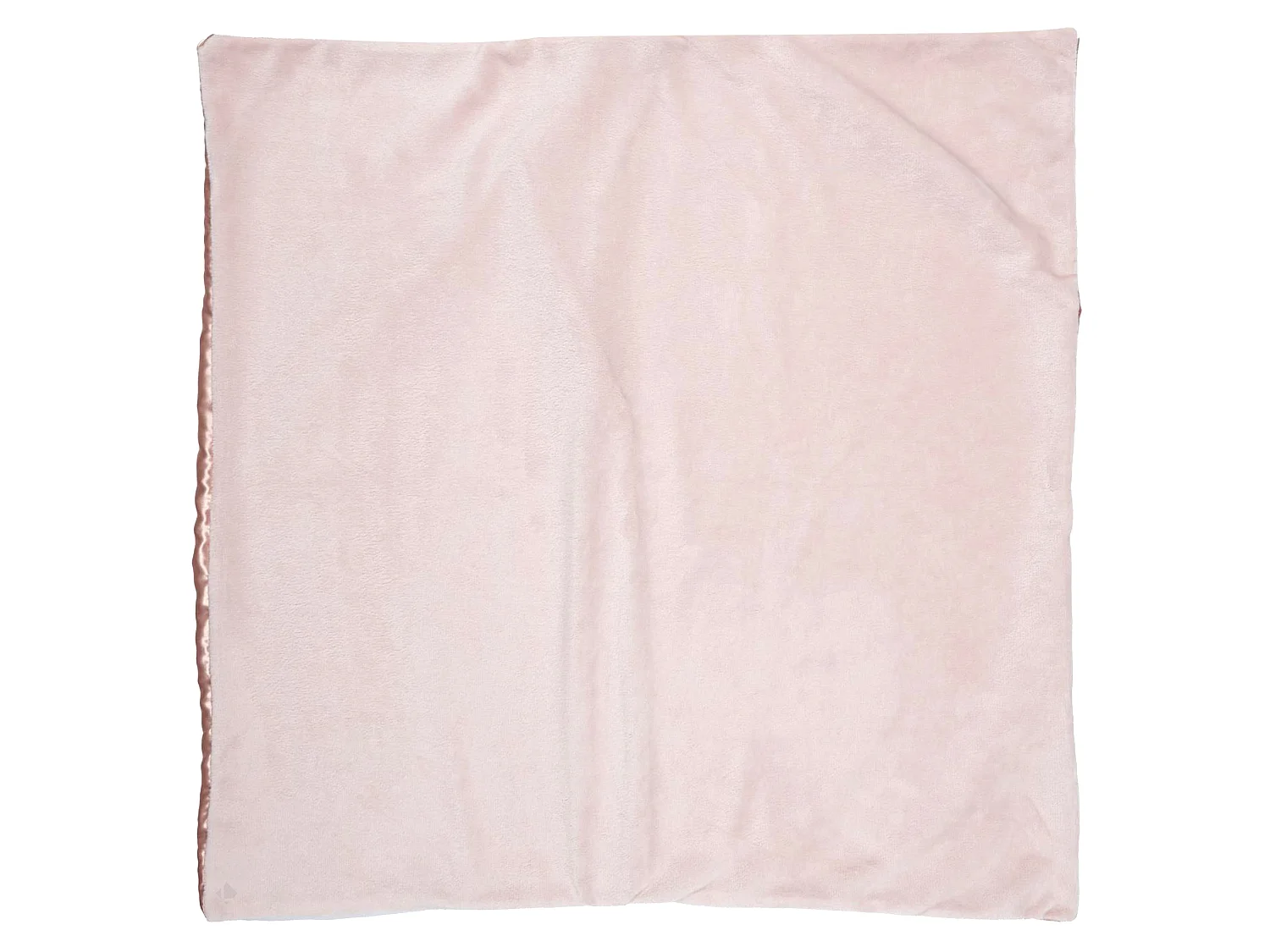 Taie d'oreiller microfibre réversible satin 60x60 cm HOSANA rose