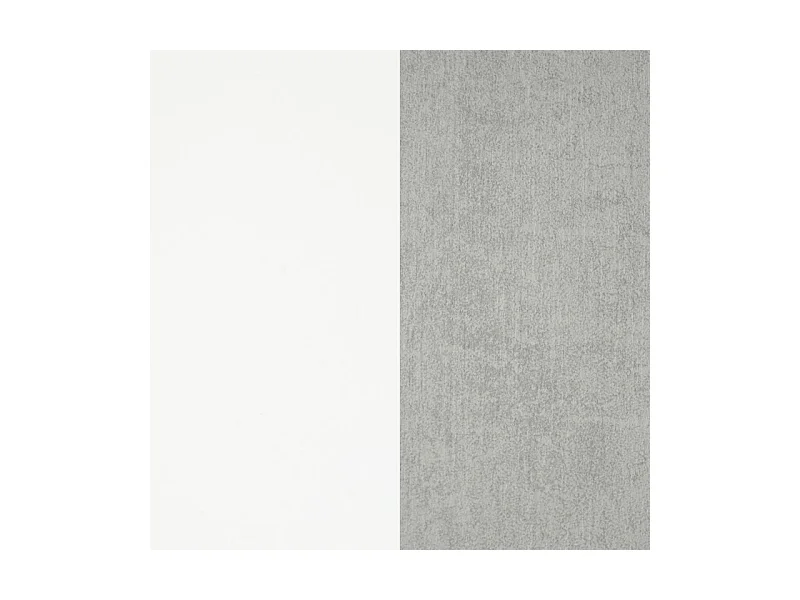 Pack salón con mesa de centro y mesa de comedor Arlet Max Blanco Artik (Blanco Mate) - Gris Cemento