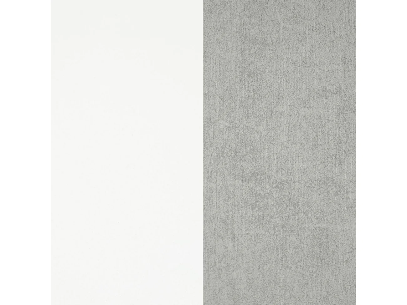 Pack salón con mesa de centro y mesa de comedor Arlet Max Blanco Artik (Blanco Mate) - Gris Cemento