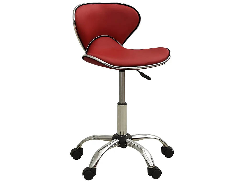 Chaise de bureau Rouge bordeaux Similicuir